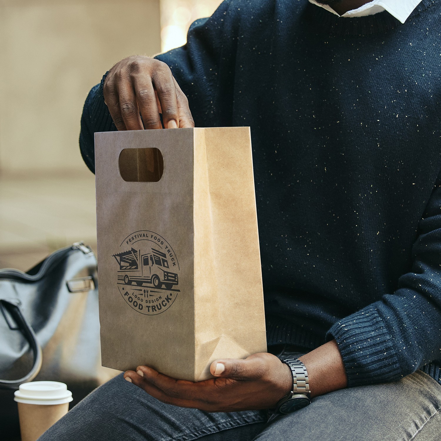 125052 - Medium Die Cut Paper Bag Portrait - Image 6