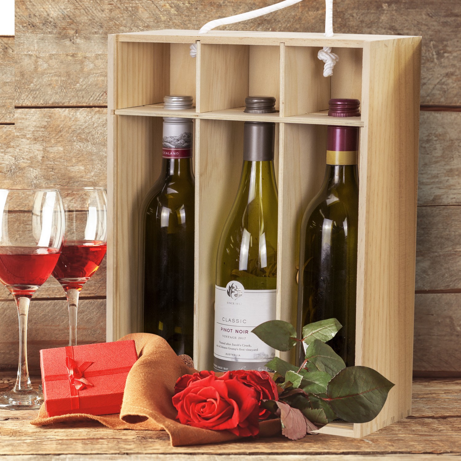 125307 - Tuscany Wine Gift Box - Triple - Image 5