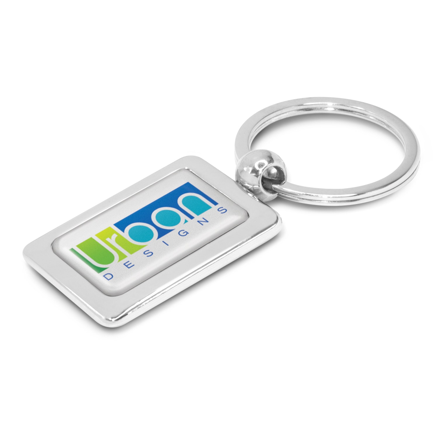 100316 - Rectangular Metal Key Ring - Image 3