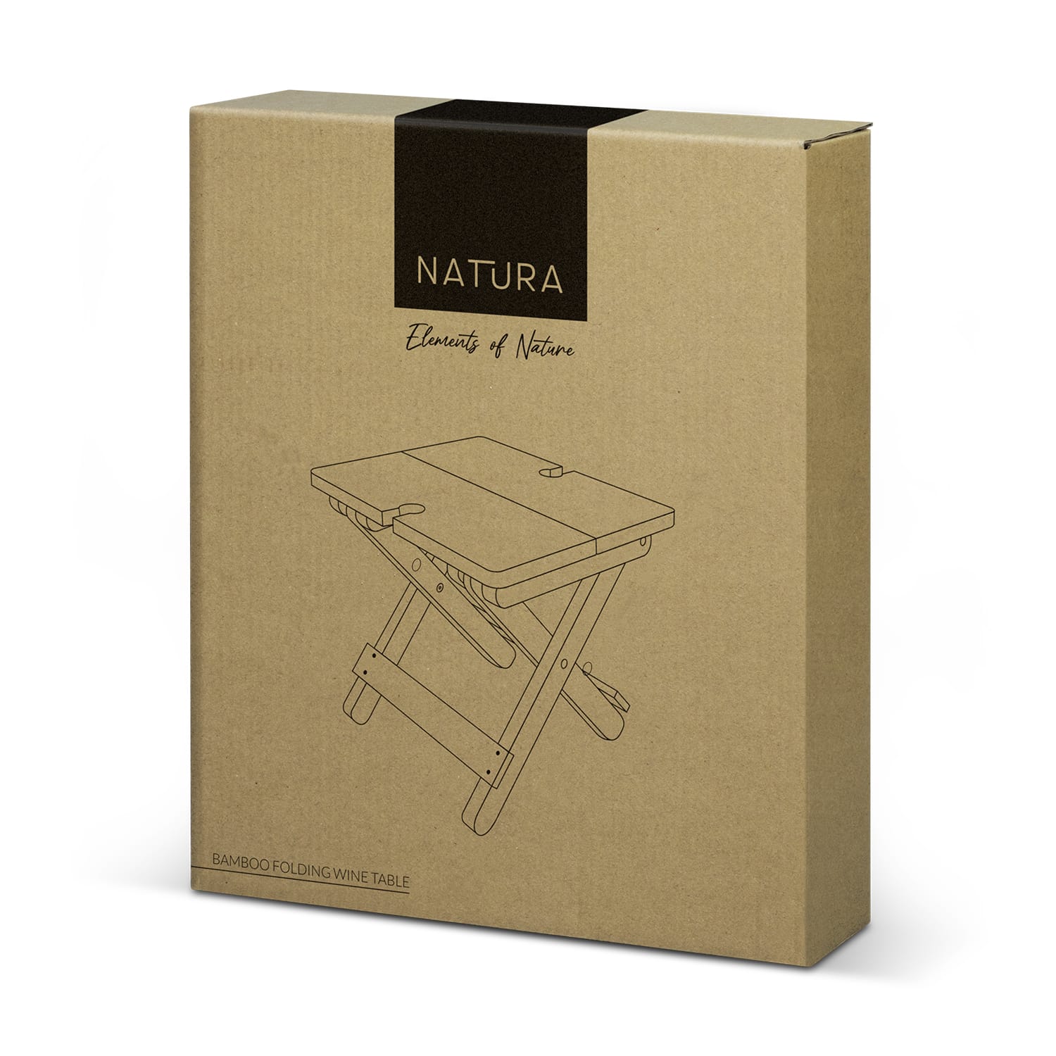 122273 - NATURA Bamboo Folding Wine Table - Image 4