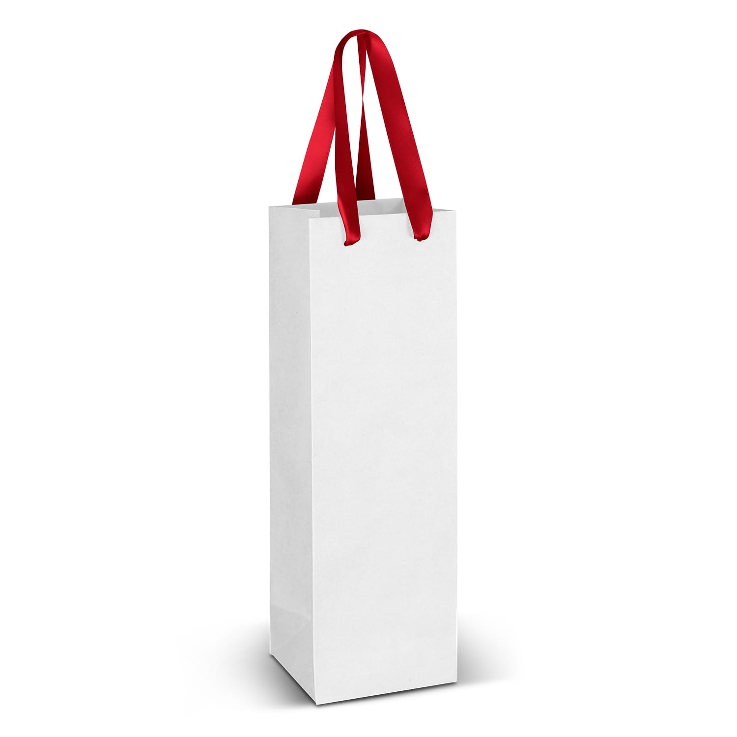 127175 - Wine Ribbon Handle Paper Bag - Full Colour - Image 2