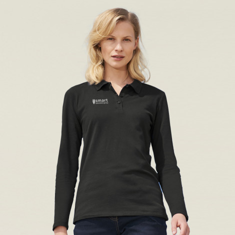 121711 - SOLS Perfect Women's Long Sleeve Polo - Image 6