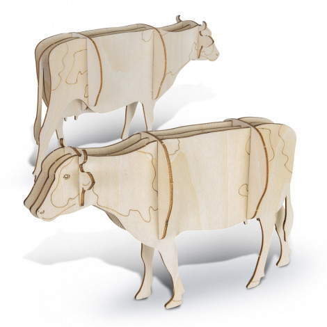 124047 - BRANDCRAFT Cow Wooden Model - Image 2