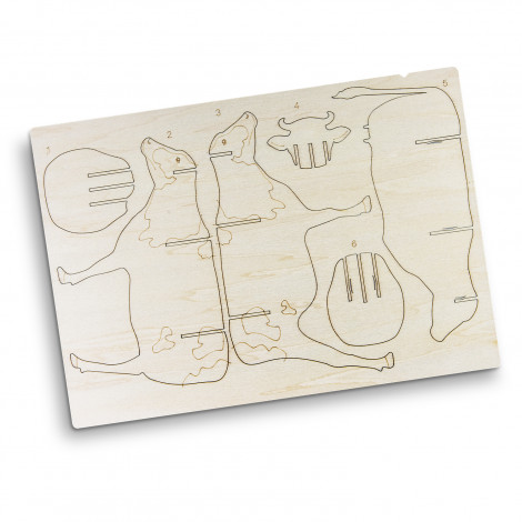 124047 - BRANDCRAFT Cow Wooden Model - Image 3