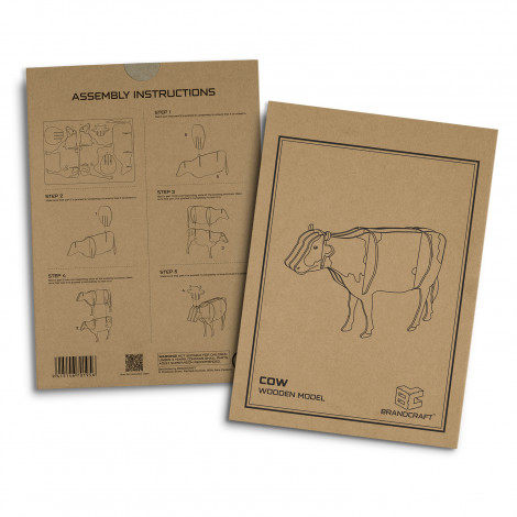 124047 - BRANDCRAFT Cow Wooden Model - Image 4
