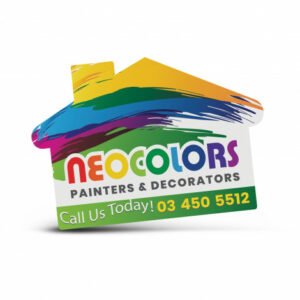 100113 – AD Labels 70 x 50mm – House Shaped