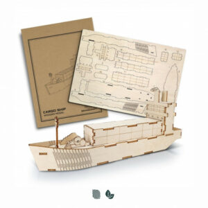 124038 – BRANDCRAFT Cargo Ship Wooden Model