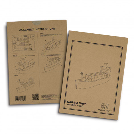 124038 - BRANDCRAFT Cargo Ship Wooden Model - Image 5