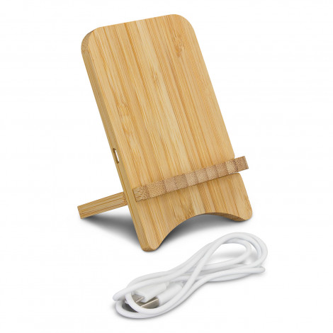 118495 - Bamboo Wireless Charging Stand - Image 3