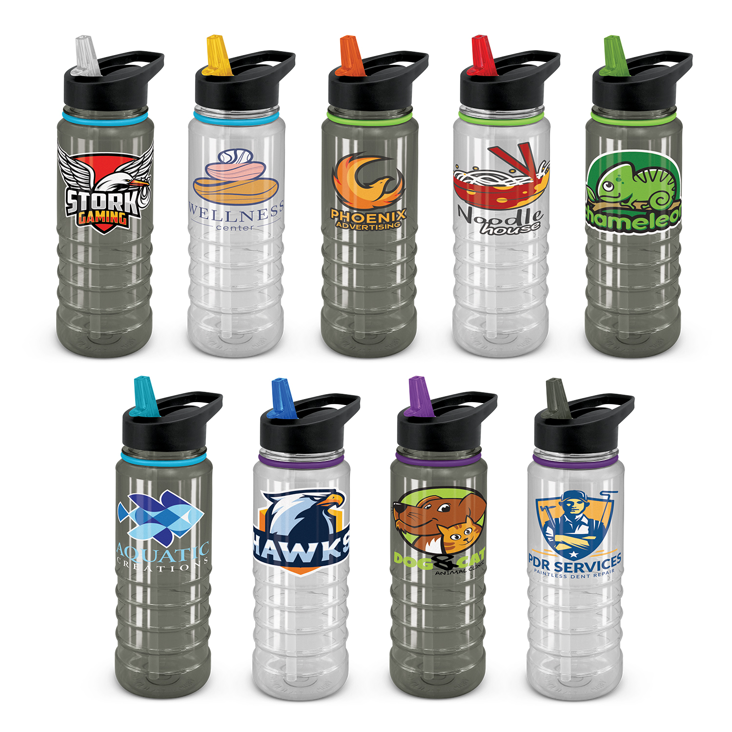 110748 - Triton Elite Bottle - Clear and Black