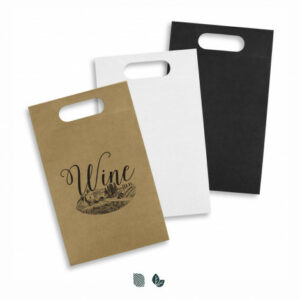 129197 – Die Cut Paper Wine Bag
