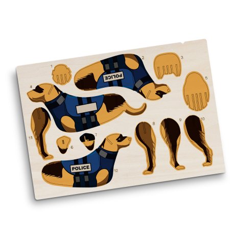 124042 - BRANDCRAFT Dog Wooden Model - Image 6