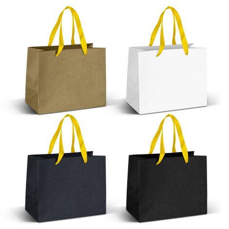 125057 - Medium Ribbon Handle Paper Bag - Image 3