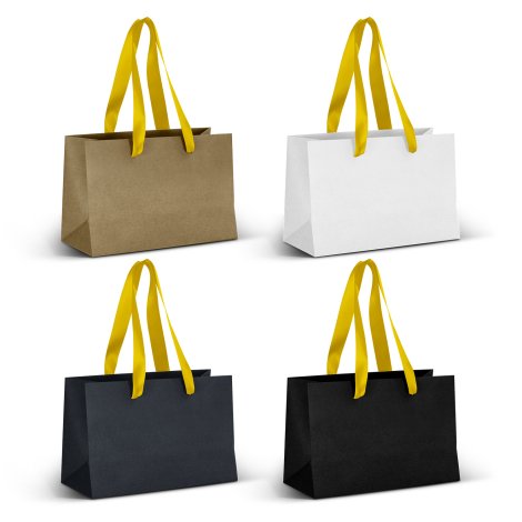 125056 - Small Ribbon Handle Paper Bag - Image 3