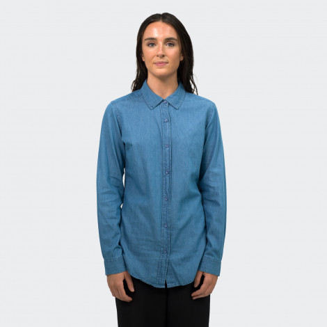 123610 - TRENDSWEAR Chester Women's Denim Shirt - Image 3