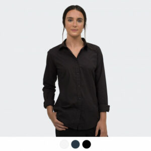 123608 – TRENDSWEAR Parker Women’s Poplin Shirt