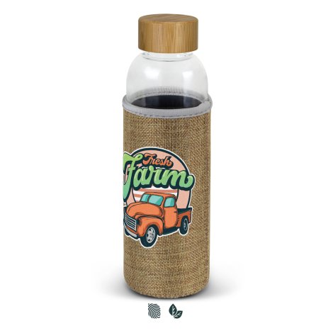 124747 - Eden Glass Bottle - Natural Sleeve