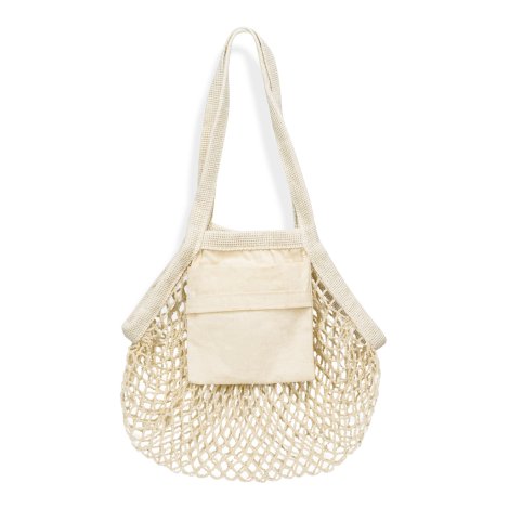 133645 - Cotton Mesh Foldaway Tote Bag - Small - Image 2