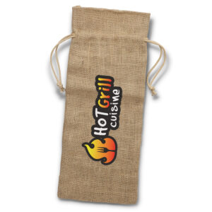 129164 – Jute Wine Drawstring Bag – Sale