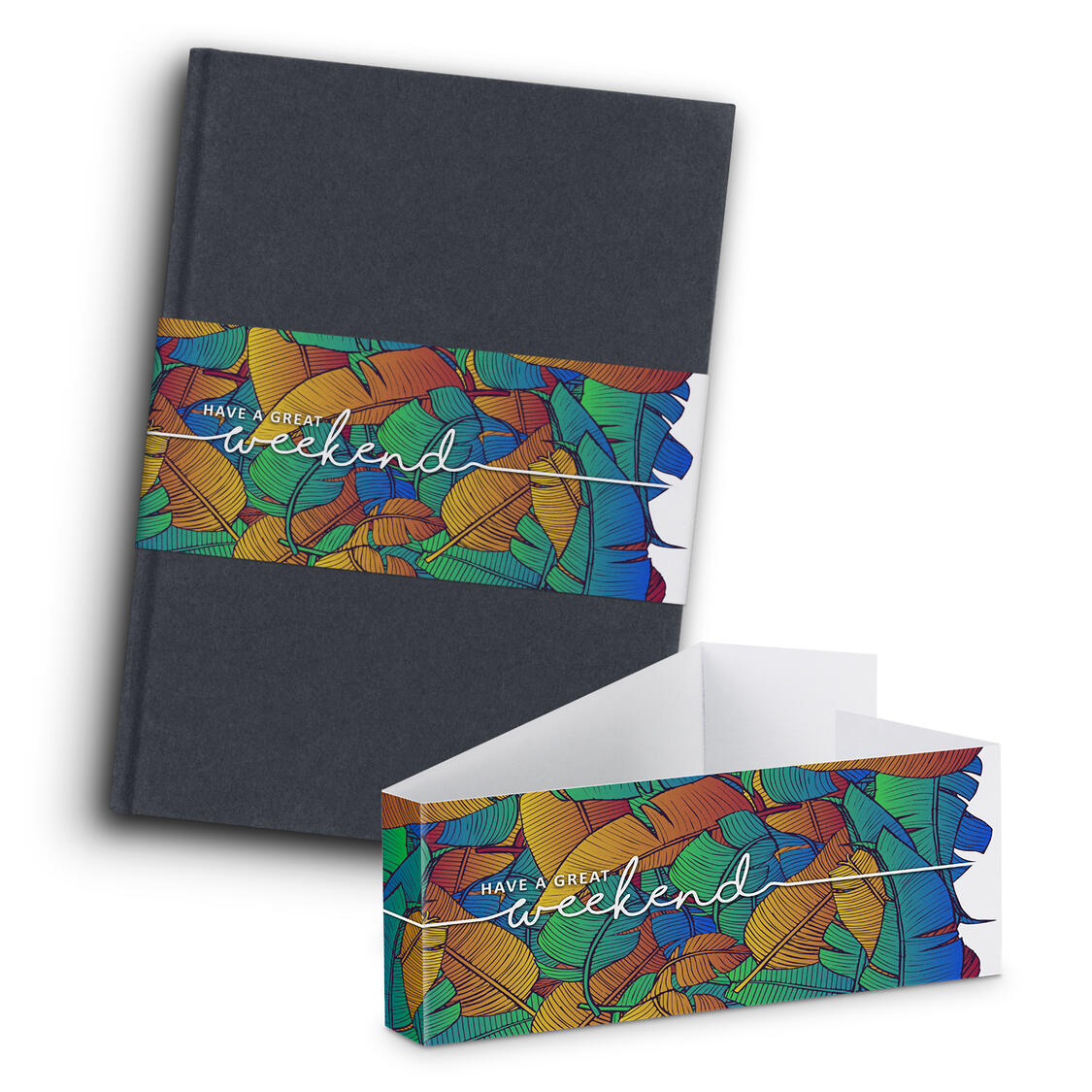 123146 - Recycled Cotton Hard Cover Notebook - Image 7