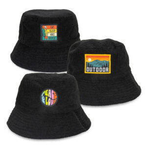 129723 – Terry Towelling Bucket Hat with Full Colour Patch